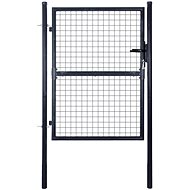 Garden fence gate galvanized steel 85,5×125 cm grey - Fence Gate