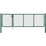 Zahradní plotová brána ocel 350×100 cm zelená - Gate