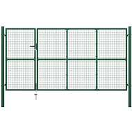 Zahradní plotová brána ocel 350×150 cm zelená - Gate