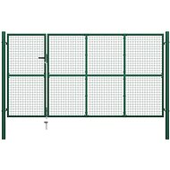Zahradní plotová brána ocel 350×175 cm zelená - Brána
