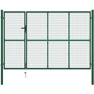 Zahradní plotová brána ocel 350×200 cm zelená - Brána