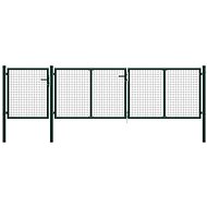 Zahradní brána ocel 400×100 cm zelená - Brána