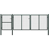 Zahradní plotová brána ocel 400×125 cm zelená - Brána