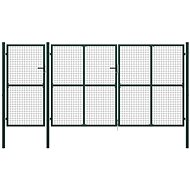 Zahradní brána ocel 400×175 cm zelená - Brána