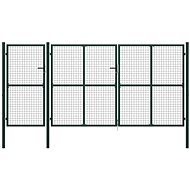 Zahradní brána ocel 400×200 cm zelená - Brána