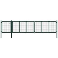Zahradní brána ocel 500×75 cm zelená - Gate