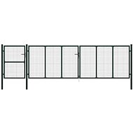 Zahradní brána ocel 500×150 cm zelená - Brána