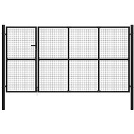 Zahradní plotová brána ocel 350×200 cm antracitová - Brána