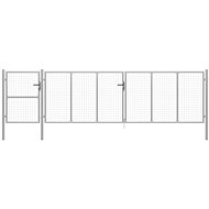 Zahradní brána ocel 500×150 cm stříbrná - Brána