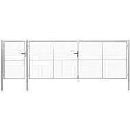 Zahradní brána ocel 500×150 cm stříbrná - Brána