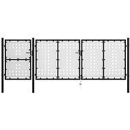 Zahradní brána ocel 400×125 cm černá - Brána
