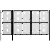Zahradní brána ocel 400×200 cm černá - Brána