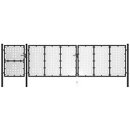 Zahradní brána ocel 500×125 cm černá - Brána