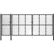 Zahradní brána ocel 500×200 cm černá - Brána