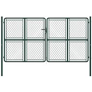 Zahradní brána ocel 300×175 cm zelená - Brána