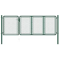 Zahradní brána ocel 100×350 cm zelená - Brána
