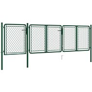 Zahradní brána ocel 75×395 cm zelená - Gate