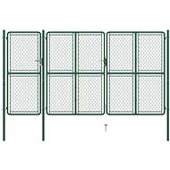 Zahradní brána ocel 175×395 cm zelená - Brána