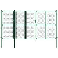 Zahradní brána ocel 200×395 cm zelená - Brána