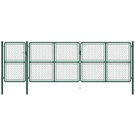 Zahradní branka ocel 150×495 cm zelená - Brána