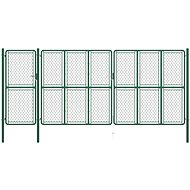 Zahradní brána ocel 175×495 cm zelená - Brána