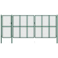 Zahradní brána ocel 200×495 cm zelená - Brána