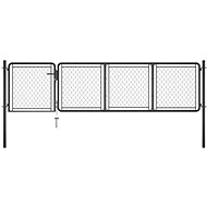 Zahradní brána ocel 75×350 cm antracitová - Brána