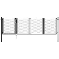Zahradní brána ocel 100×350 cm antracitová - Brána