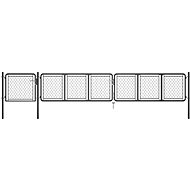 Zahradní brána ocel 75×495 cm antracitová - Brána