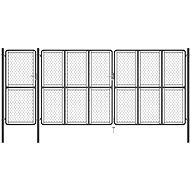 Zahradní brána ocel 150×495 cm antracitová - Brána