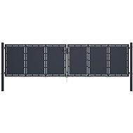 Zahradní brána ocel 400×100 cm antracitová - Brána