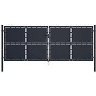 Zahradní brána ocel 400×150 cm antracitová - Brána