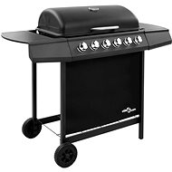 Gas grill with 6 burners black - Grill