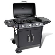 Gas Garden Grill 6 + 1 Burners Stainless-steel Black - Grill