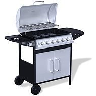 Gas Garden Grill 6 + 1 Burners Stainless-steel Black and Silver - Grill