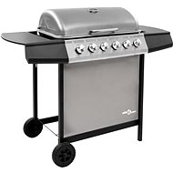 Gas Garden Grill with 6 Black-silver Burners - Grill