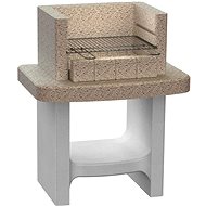 Garden Concrete Charcoal Grill with Shelf - Grill