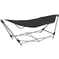 Hammock with folding stand black - Garden Swing