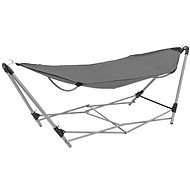 Hammock with folding stand gray - Garden Swing