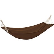 Folding hammock for 2 people brown 360 x 150 cm - Garden Swing