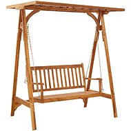 Garden Swing with Solid Acacia Wood Trellises - Garden Swing