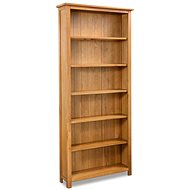 Shumee  se 6 policemi 80×22,5×180 cm masivní dubové dřevo, 244470 - Knihovna