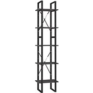 Shumee  s 5 policemi šedá 40×30×175 cm borové dřevo, 3081975 - Shelving Unit