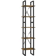 Shumee  s 5 policemi hnědá 40×30×175 cm borové dřevo, 3081976 - Shelving Unit