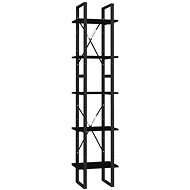 Shumee  s 5 policemi černá 40×30×175 cm borové dřevo, 3081977 - Shelving Unit