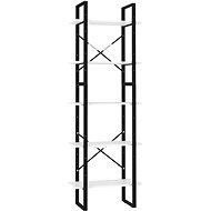 Shumee  s 5 policemi bílá 60×30×175 cm dřevotříska, 3081978 - Shelving Unit