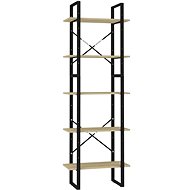 Shumee  s 5 policemi dub sonoma 60×30×175 cm dřevotříska , 3081981 - Shelving Unit