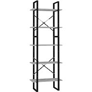 Shumee  s 5 policemi betonově šedá 60×30×175 cm dřevotříska, 3081982 - Shelving Unit