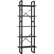 Shumee  s 5 policemi šedá 60×30×175 cm borové dřevo, 3081985 - Shelving Unit