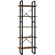 Shumee  s 5 policemi hnědá 60×30×175 cm borové dřevo, 3081986 - Shelving Unit